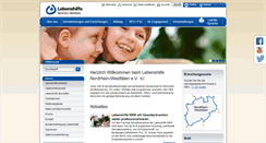 Desktop Screenshot of lebenshilfe-nrw.de